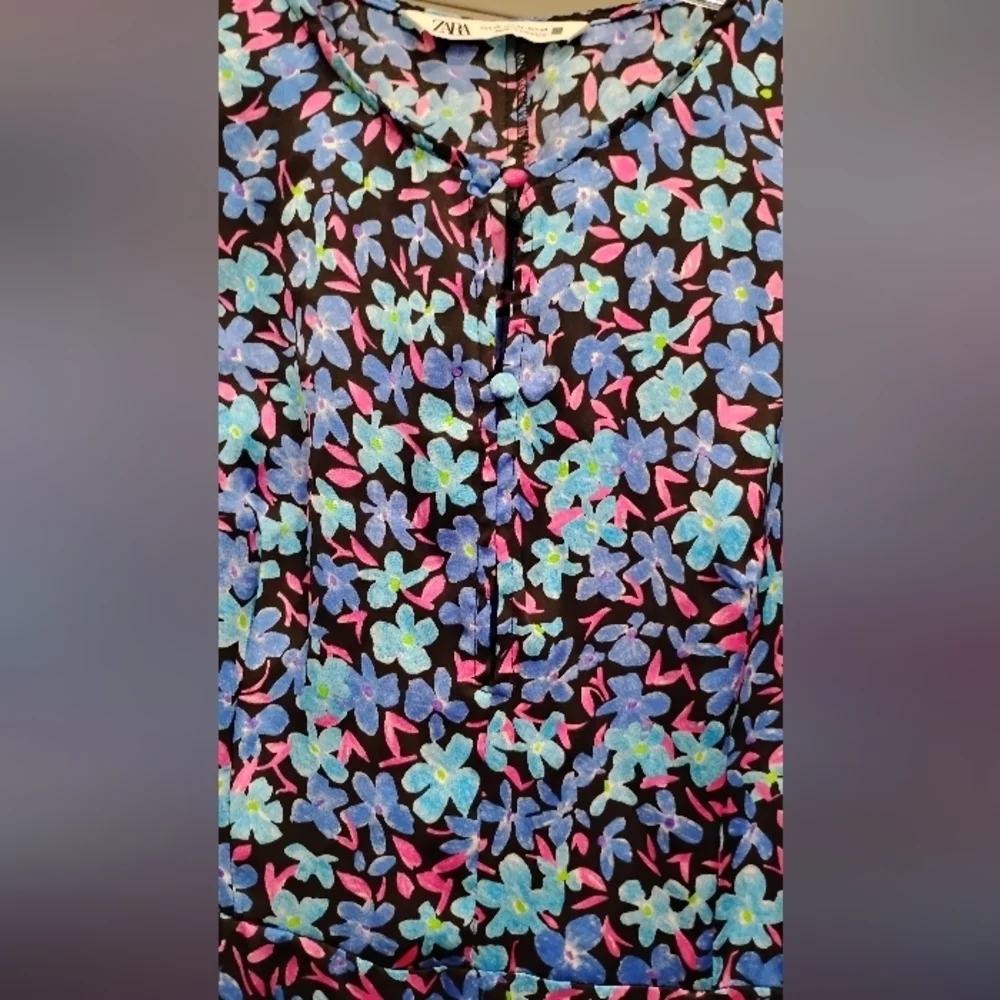RETRO FLORAL MAXI DRESS NWOT - Picture 11 of 13